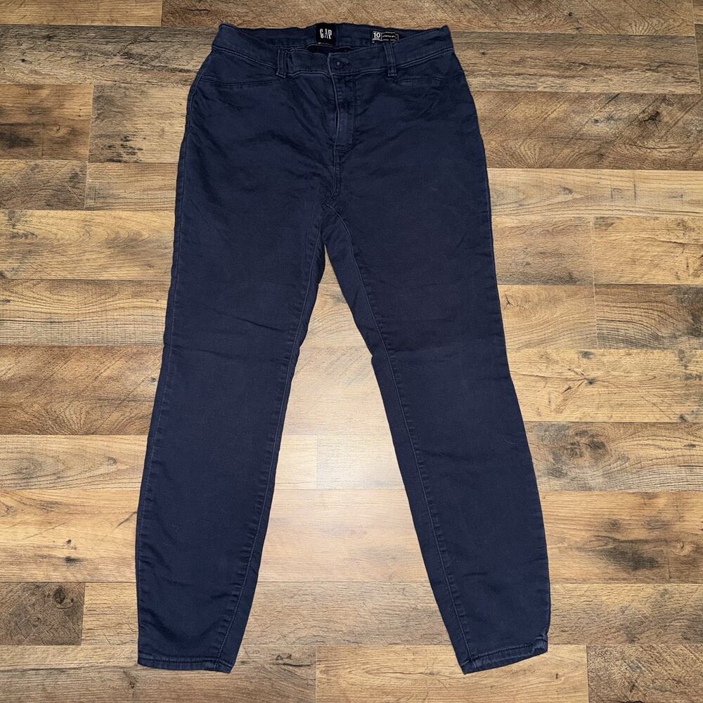 Gap Pants‎ Stretch Skinny Size 10 Navy Slacks